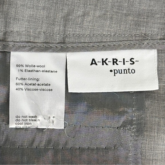 Akris Punto Lightweight Wool Grey Trouser Pants 8 - Picture 5 of 9